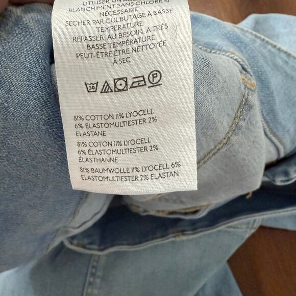 Maeve The Colette Jeans High Rise Wide Leg Light Wash Boho Casual Minimalist 18W - Picture 4 of 8